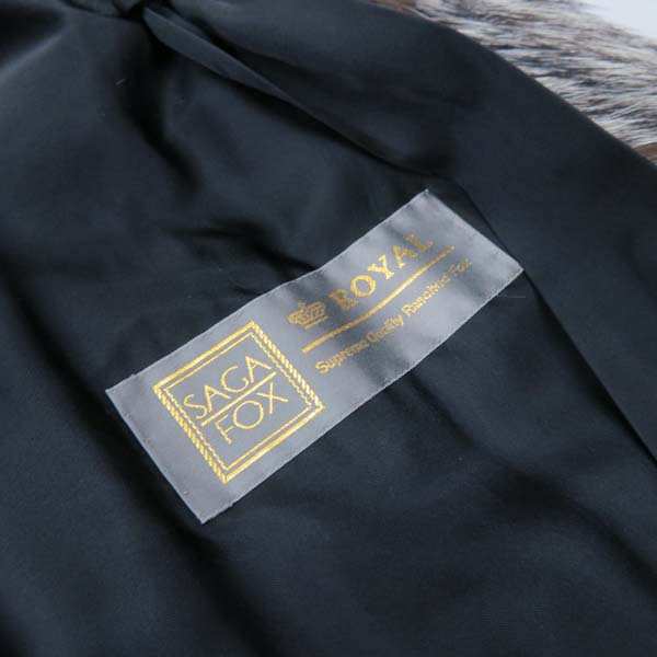 美品*高級*サガフォックス*金サガ*ROYAL*シルバーフォックス*裏刺繍*本