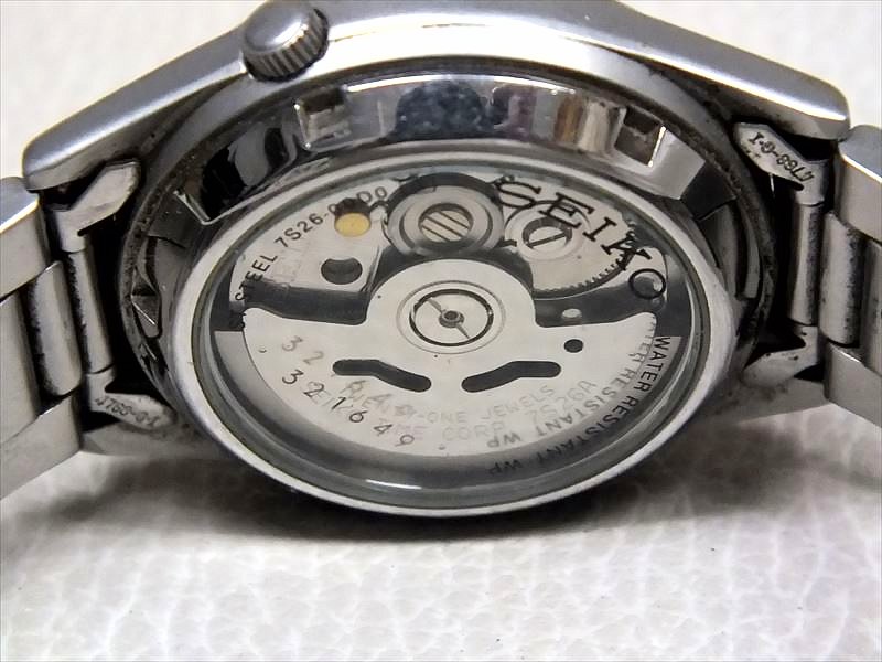 稀少セイコーミリタリー自動巻メンズ　7S26-00D0裏スケ　美品　12