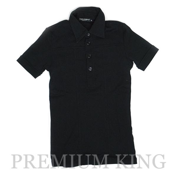 国内正規 Dolce & Gabbana collar shirt Black D&G ドルチェアンドガッバーナ ドルガバ カラー ショートスリーブ シャツ 美中古 サイズ46