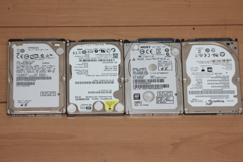 500GB ハードディスク SATA 2.5インチHDD 500GBx2/160GBx2☆275/06 1T