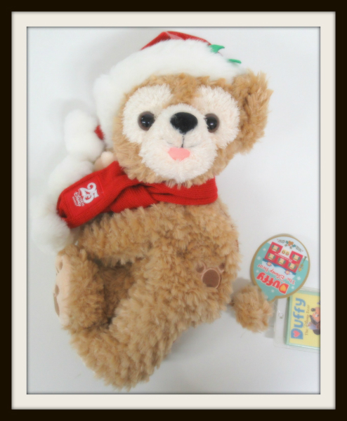 TDS ダッフィー クリスマス 2008☆25周年 ぬいぐるみポーチ タグ付き