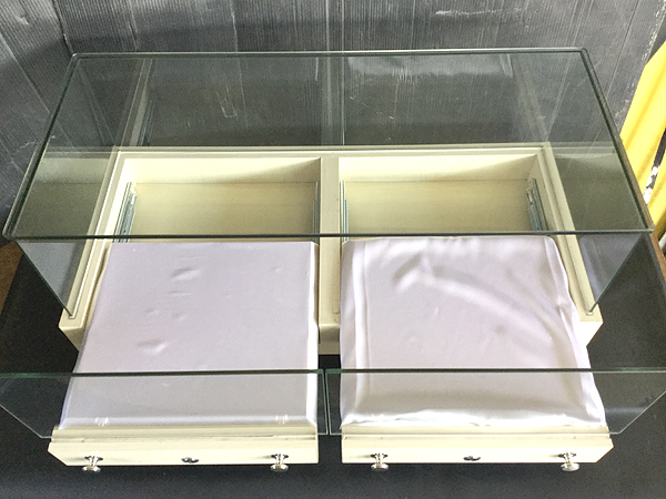 店舗用品 アルミフレーム 卓上ガラスケース ショーケース 店舗什器