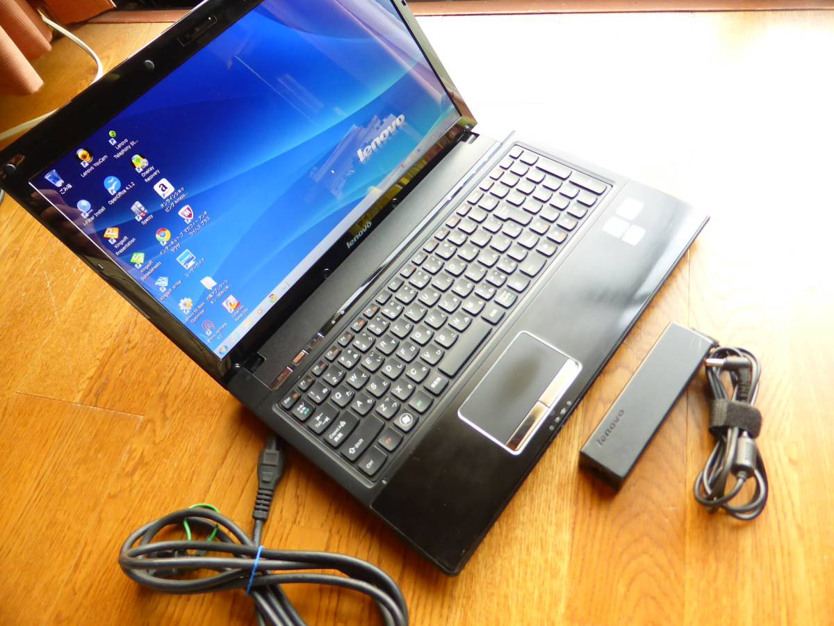 即決☆Lenovo G560 光沢液晶 Pentium 2.13GHz 320G メモリ2G Win7 OpenOffice付☆783