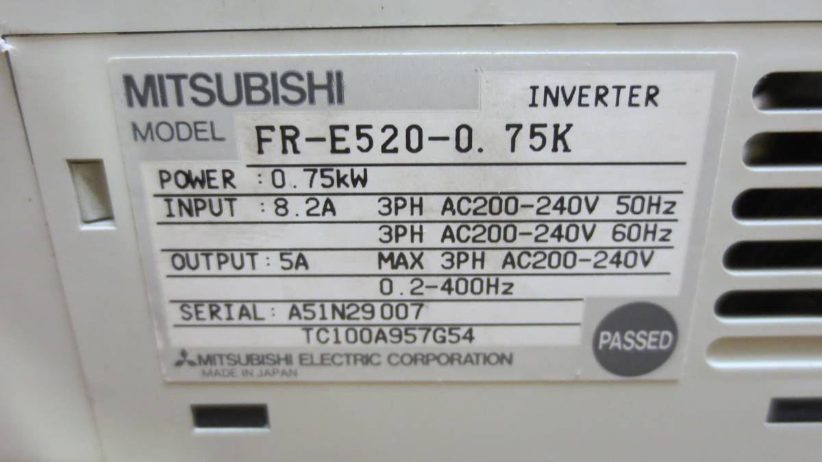 インバータ ○ MITSUBISHI 三菱 ○ インバーター ○ FREQROL-E500 / FR