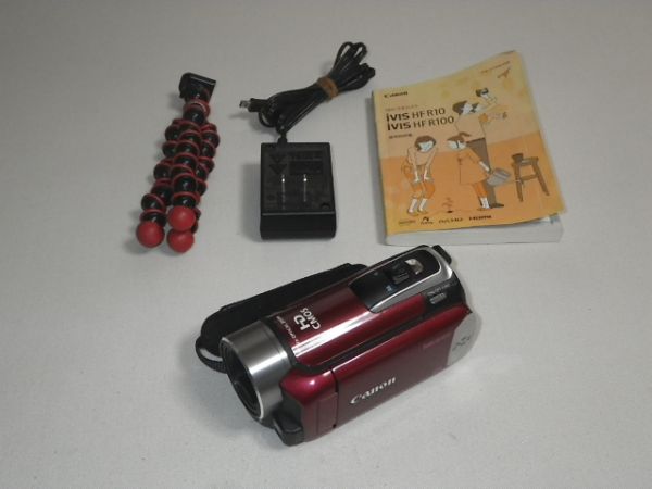 Canon iVIS HF R10 ビデオカメラ 本体 レッド HF Canon R10 iVIS