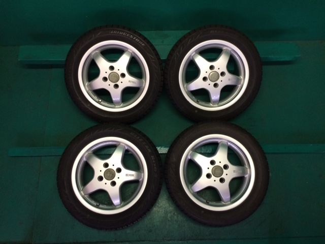 【完全売切】ブリジストン　ERGLANZ EX エルグランツ EX 4H14インチ4.5J PCD100 軽四車にピッタリ！冬用　追加画像多数　格安送料