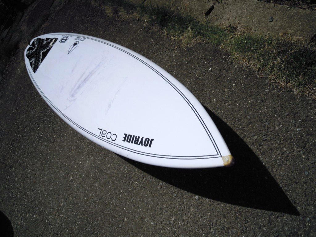 ファンボード ストライプ柄 サーフボード 大人のサーフボード！ ファンボード的なショート！ 浮力大 6'4 EPOXY