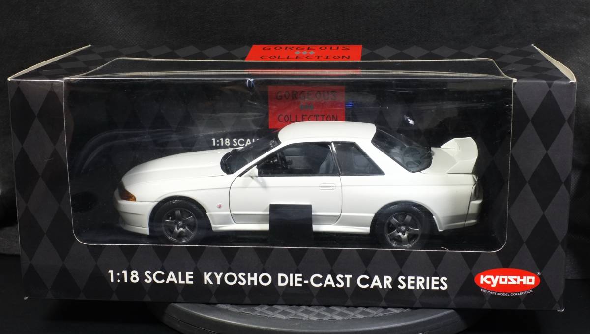 京商 1/18 日産 スカイライン GT-R BNR32 中期型 レッドメタリック