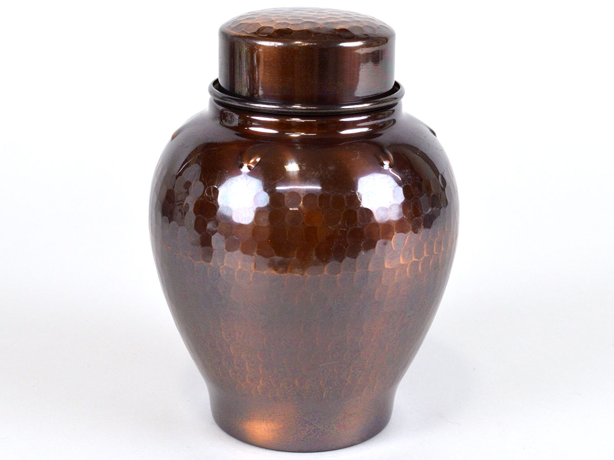 47114○ 開新堂/ 純銅製 茶器セット/ 茶道具 茶器揃 食器/ 急須 茶 