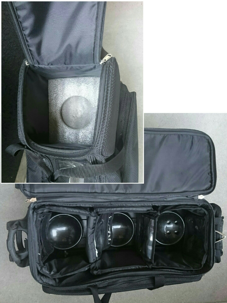 美品】ボウリングバッグ ☆ 4個収納可能プロアマ☆バック (ボウリング  