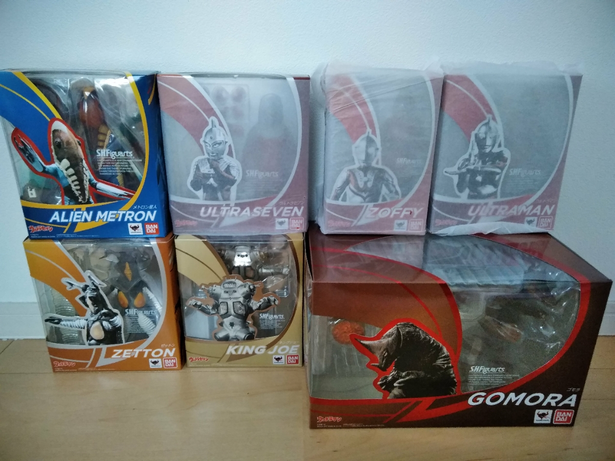 低価，セール 豪華 S.H.Figuarts ウルトラマン セブン ゾフィー メトロン星人 キングジョー ゼットン ゴモラ フィギュアーツ 計7種(ウルトラセブン)｜売買されたオークション情報、yahooの商品情報をアーカイ ウルトラセブン