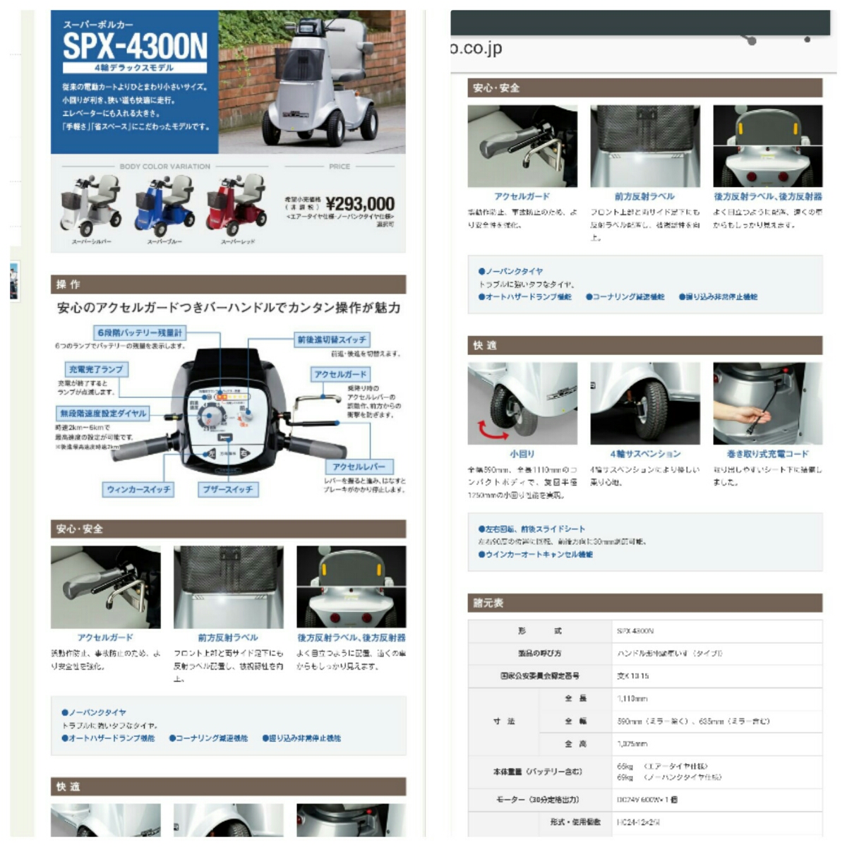 セニアカー滋賀発 2017年製 FUKUSHIN スーパーポルカー SPX‐4300N _3