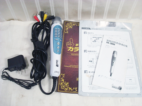 X153★夢グループ カラオケ一番 YK-3008 TVに繋ぐだけ 300曲内蔵 曲リスト付き 中古動作品