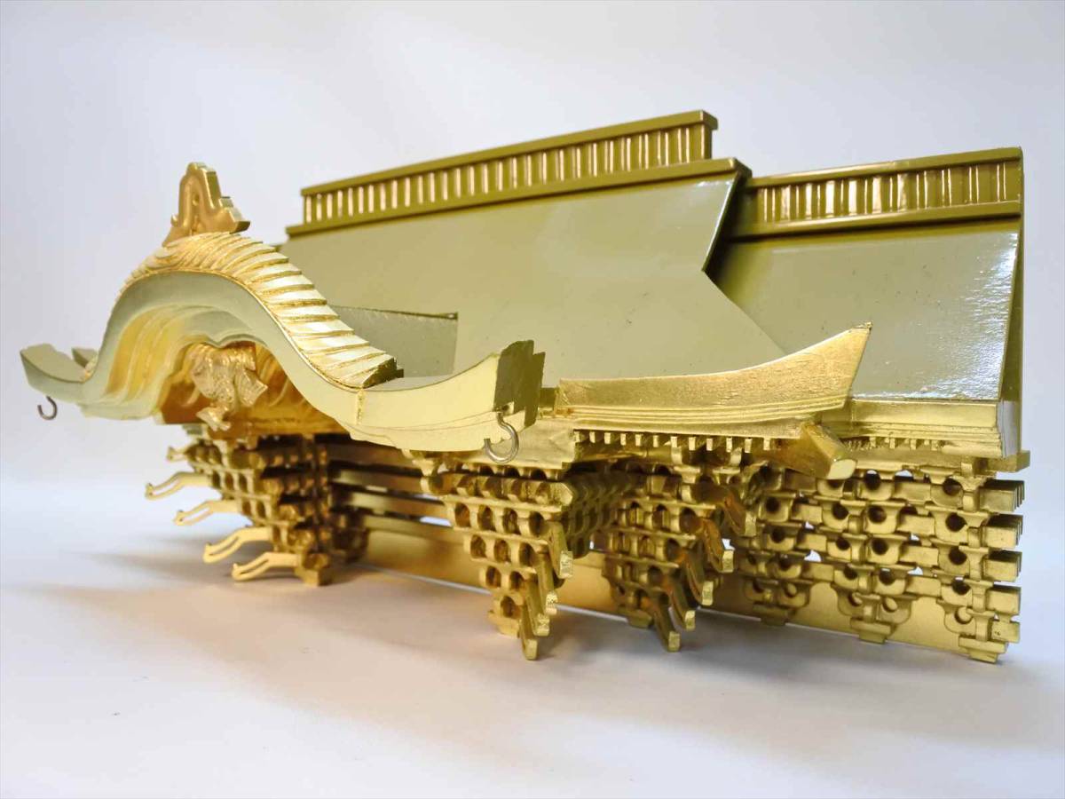 木製 - 金価格高騰・本金箔中古 仏壇 本金箔 金具打 本金箔屋根 須弥