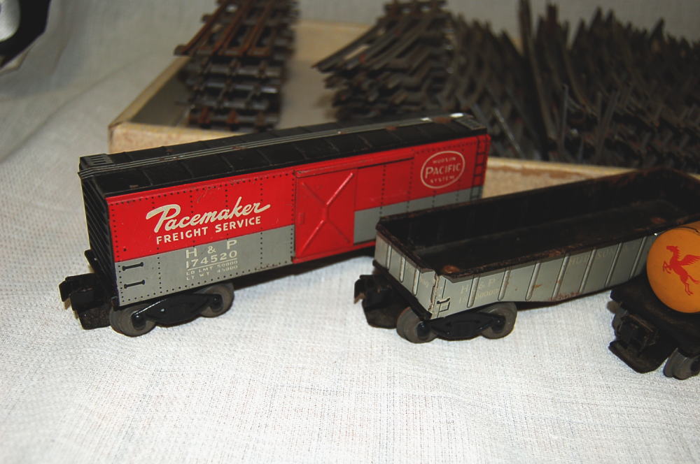 ブリキ電車アンティークレトロMODEL RAILROAD SET 鉄道模型セット ブリキ 鉄道模型 Oゲージ？ アメリカ製？ レトロ・アンティーク(O