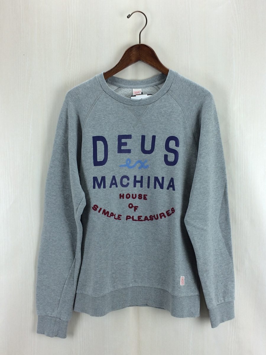 DEUS EX MACHINA◆スウェット/S/コットン/GRY/無地