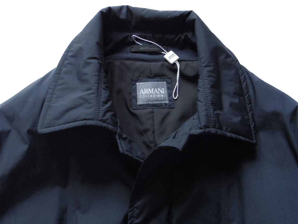 レディース アルマーニ コレツィオーニ 中綿ジャケット 濃紺 50 L XL 撥水