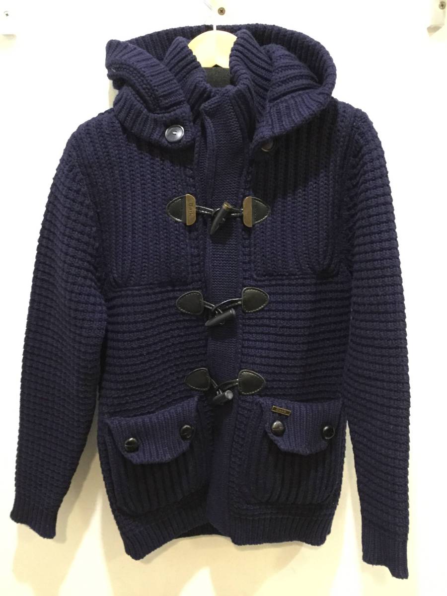 BARK バーク ダッフル ニット サイズXS ネイビー