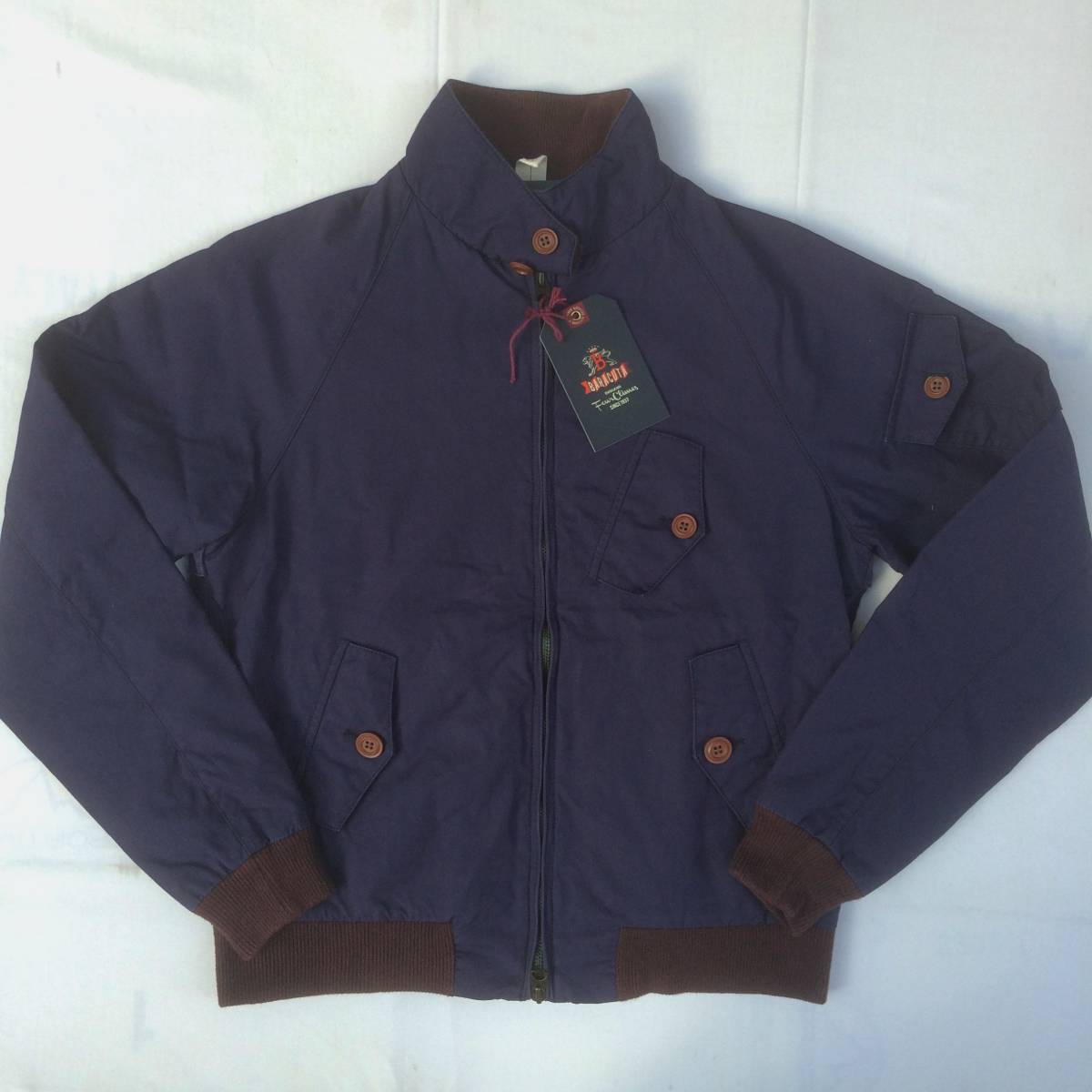 BARACUTA バラクータ G9 militray popelin ミリタリー　ネイビー navy イタリア　企画　36 xs ハリントン　スウィングトップ　ゴルフ　