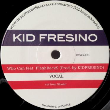 KID FRESINO feat Flashbacks/Who Can 100枚限定7インチレコード