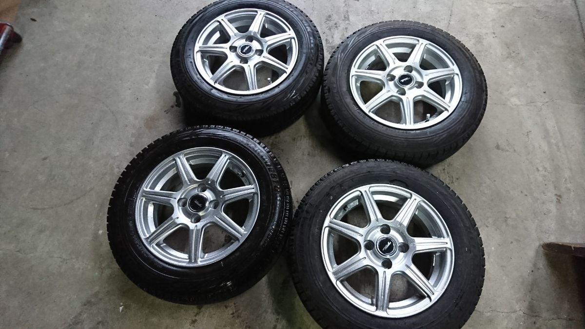 165/70R14 REVO GZ アルミセット ４本セット送料無料