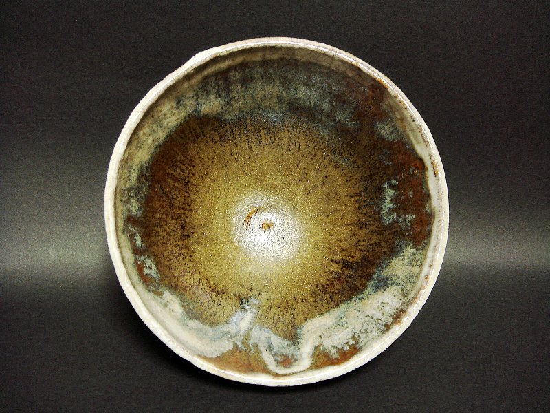 唐津焼 抹茶茶碗 唐津焼 抹茶茶碗 四代中野陶痴 中野御茶碗窯 梅花皮