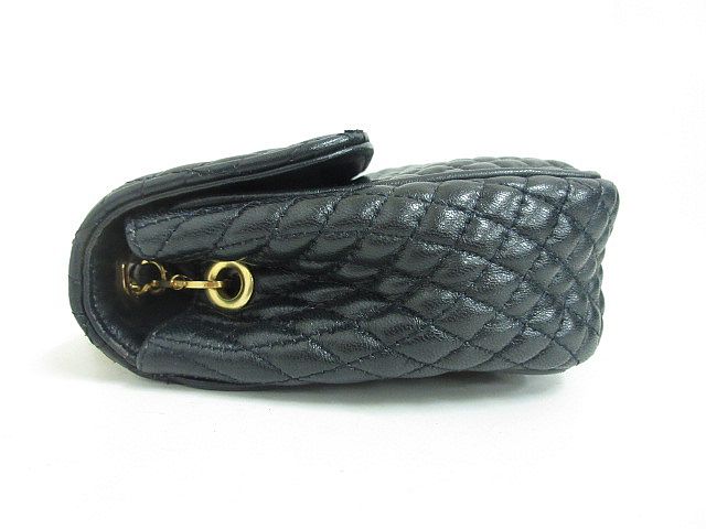 バリー 美品 ショルダー バッグ チェーン キルティング レザー