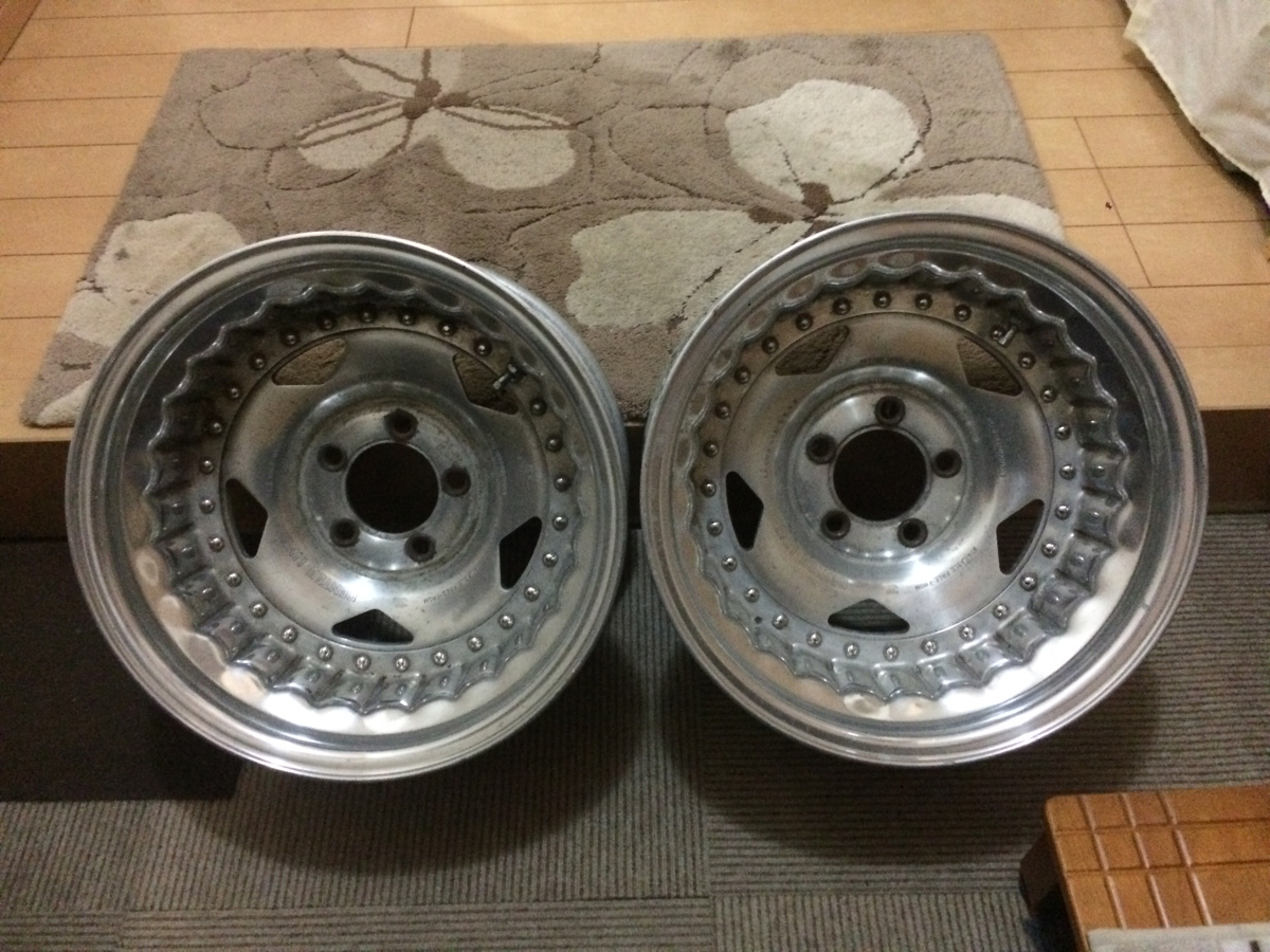 深リム センターライン 8.5J ユーロライン 5穴 ワーク 19インチ 114.3 15×