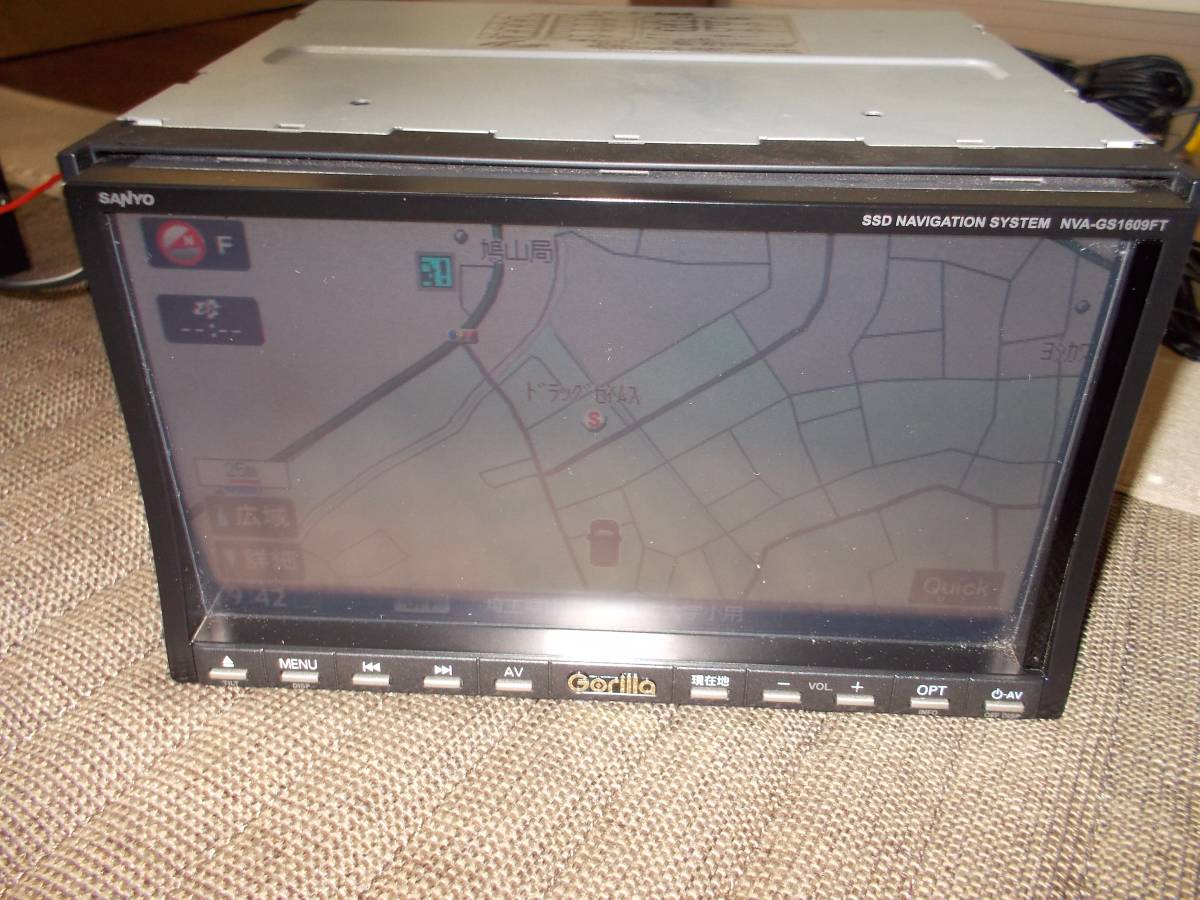 SANYO サンヨー Gorilla ゴリラ SSD メモリーナビ NVA-GS1609FT