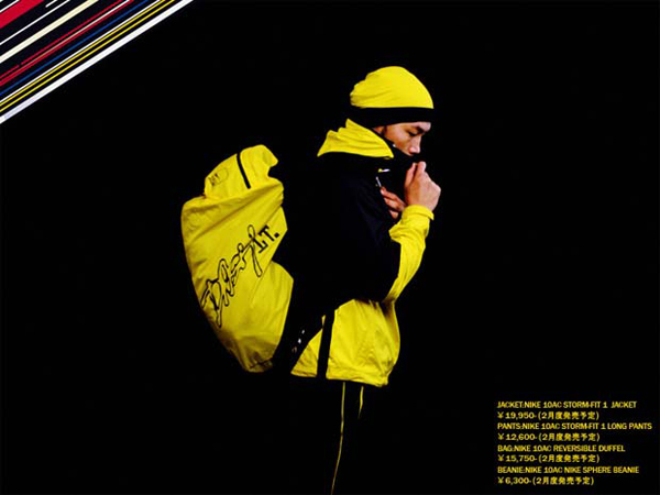 ■NIKE 10AC 2WAYバック（ダッフルバック　リュックサック）黒ｘ黄色