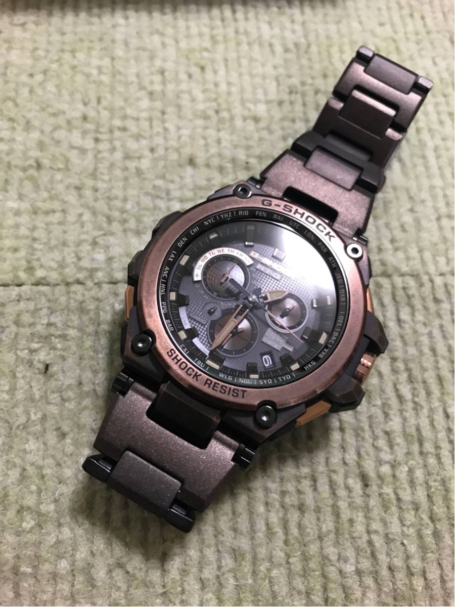 【美品】カシオG-shock MTG G1000AR バーゼルワールド2016モデル GPSクォーツ ソーラー