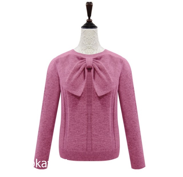 人気商品★リボンポイントニット★ピンク