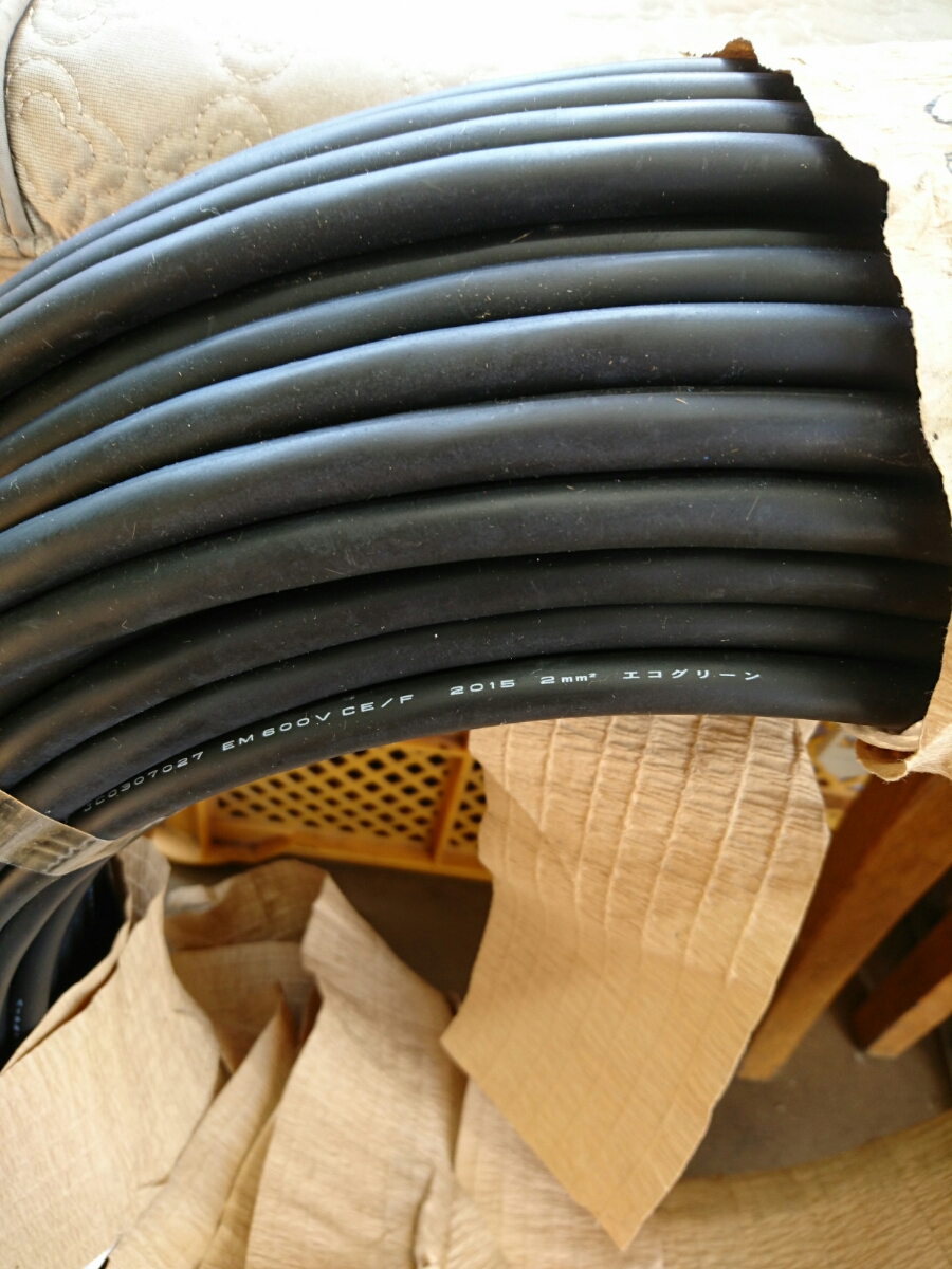 日立em600v ce/f 3×2sq ケーブル 約100m/14kg 送料ゆうパック120サイズ