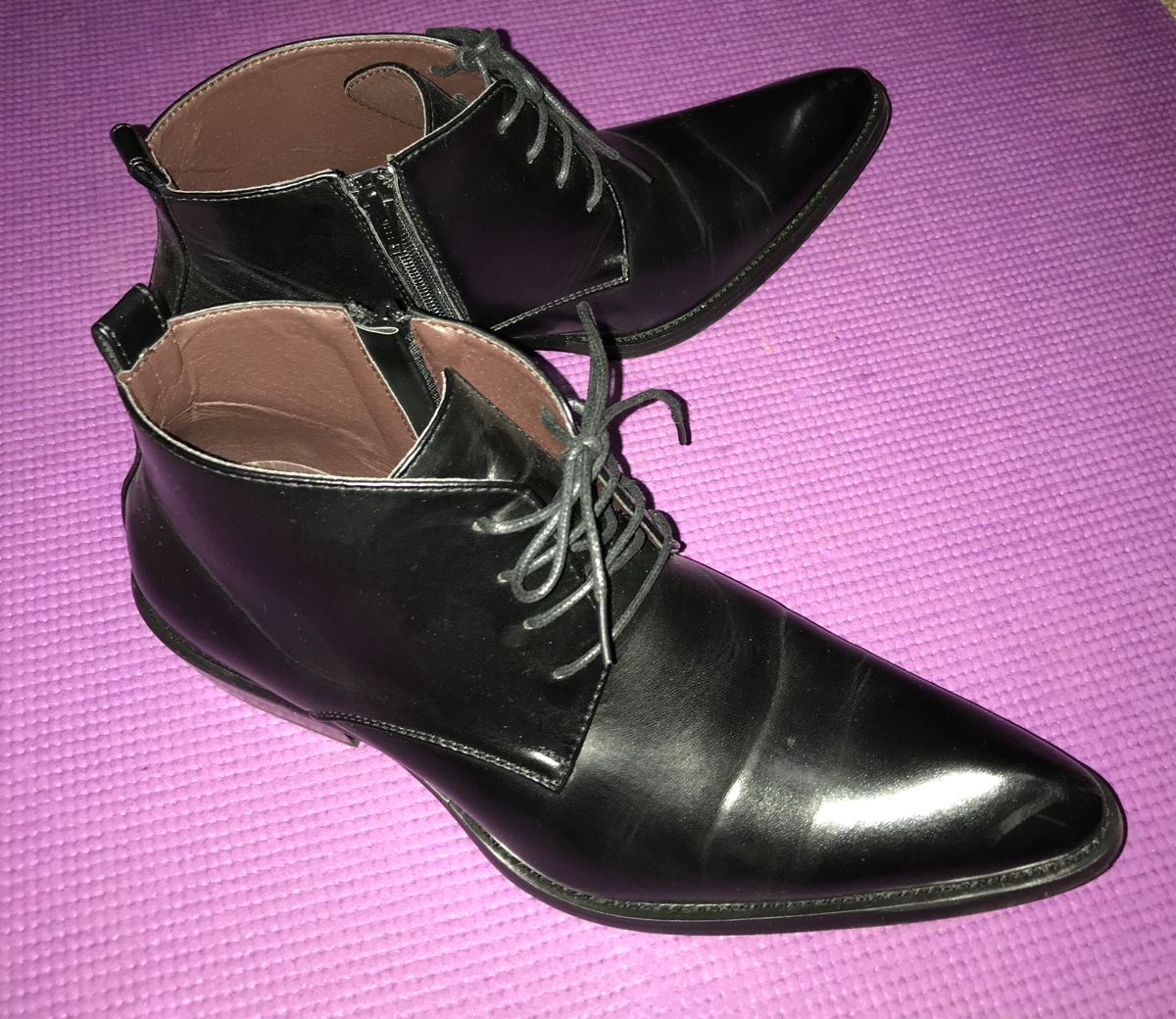 極美品 ほぼ新品 テッドオム TETE HOMME ビジネス ブーツ 25.0cm 舘ひろし 着 あぶない刑事 サクセス ブーツ サイドジップ 強運 ダンディ