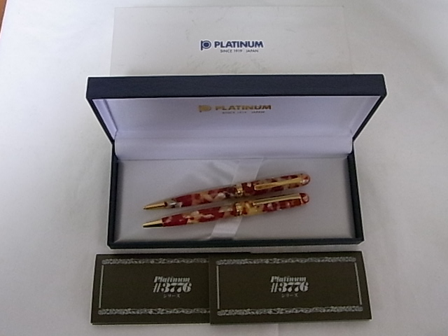 プラチナ　金魚　ボールペン　シャーペン　セット　未使用