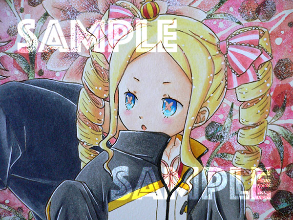 同人手描きイラスト Re:ゼロから始める異世界生活 ベアトリス/スバル