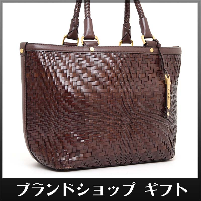 高品質，人気SALE 1円 COLE HAAN コールハーン トートバッグ ハンドバッグ ブラウン レザー 本革 メンズ レディース メッシュ 藤 編込み カゴ 鞄(コール・ハーン)｜売買されたオークション情報、yahooの商品情報を その他