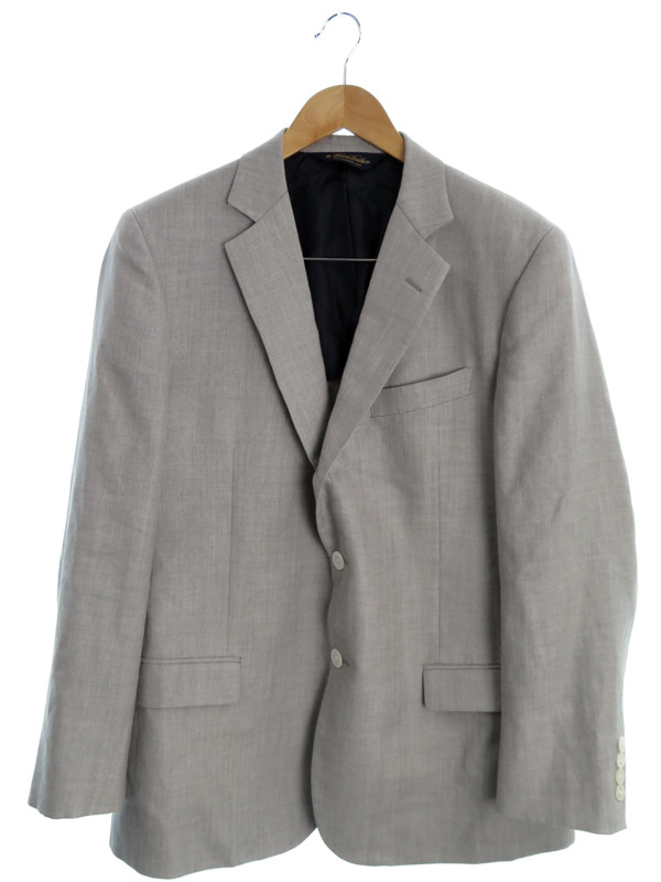 美品 ブルックスブラザーズ テーラードジャケット メンズ グレー