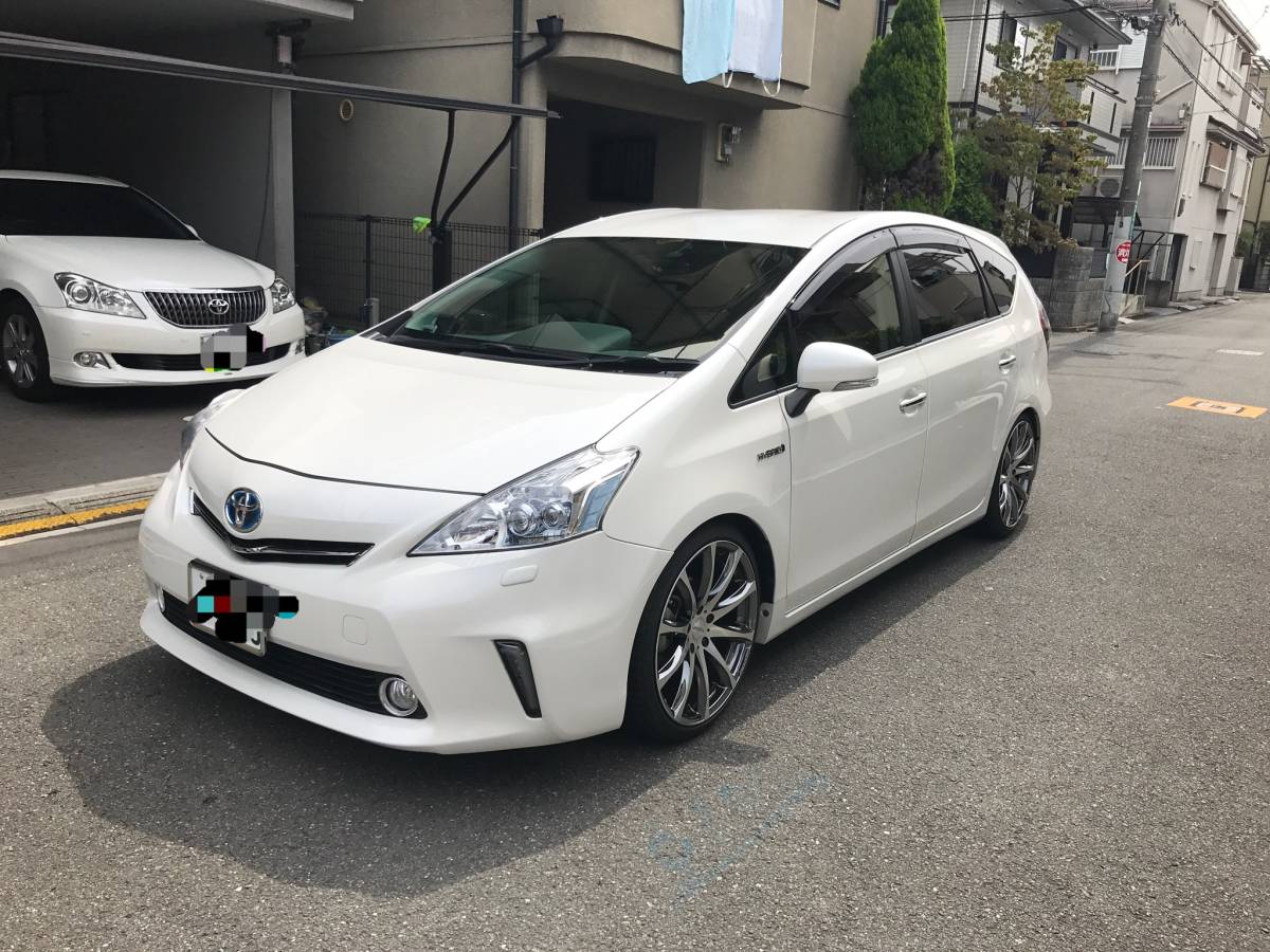 車両交換可 プリウスα Gグレード アルパイン 9インチ 地図最新 車高調 アルミ 56000キロ 検31年1月 カスタム 多数 即引き渡しOK