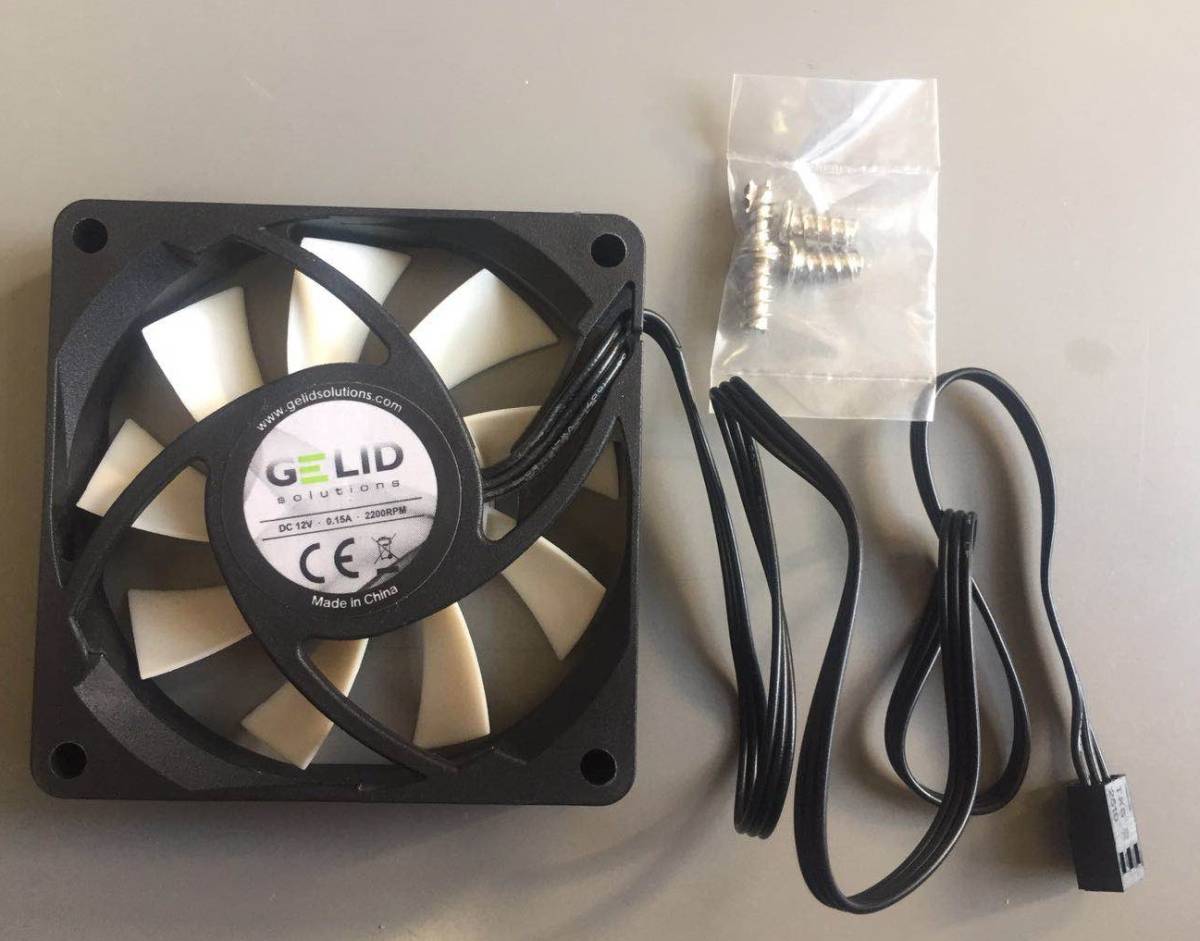 GELID Slient7 70㎜ 薄型 静音 スリム ケースファン 厚さ15㎜ ３Pin 2200RPM　_3