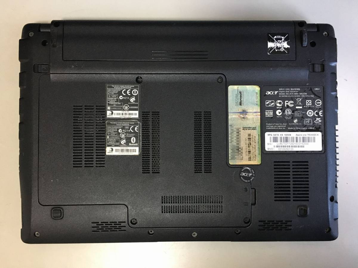 Acer Aspire one 753-N32C⁄S - One 753-N32C⁄K 価格.com 0 Charger