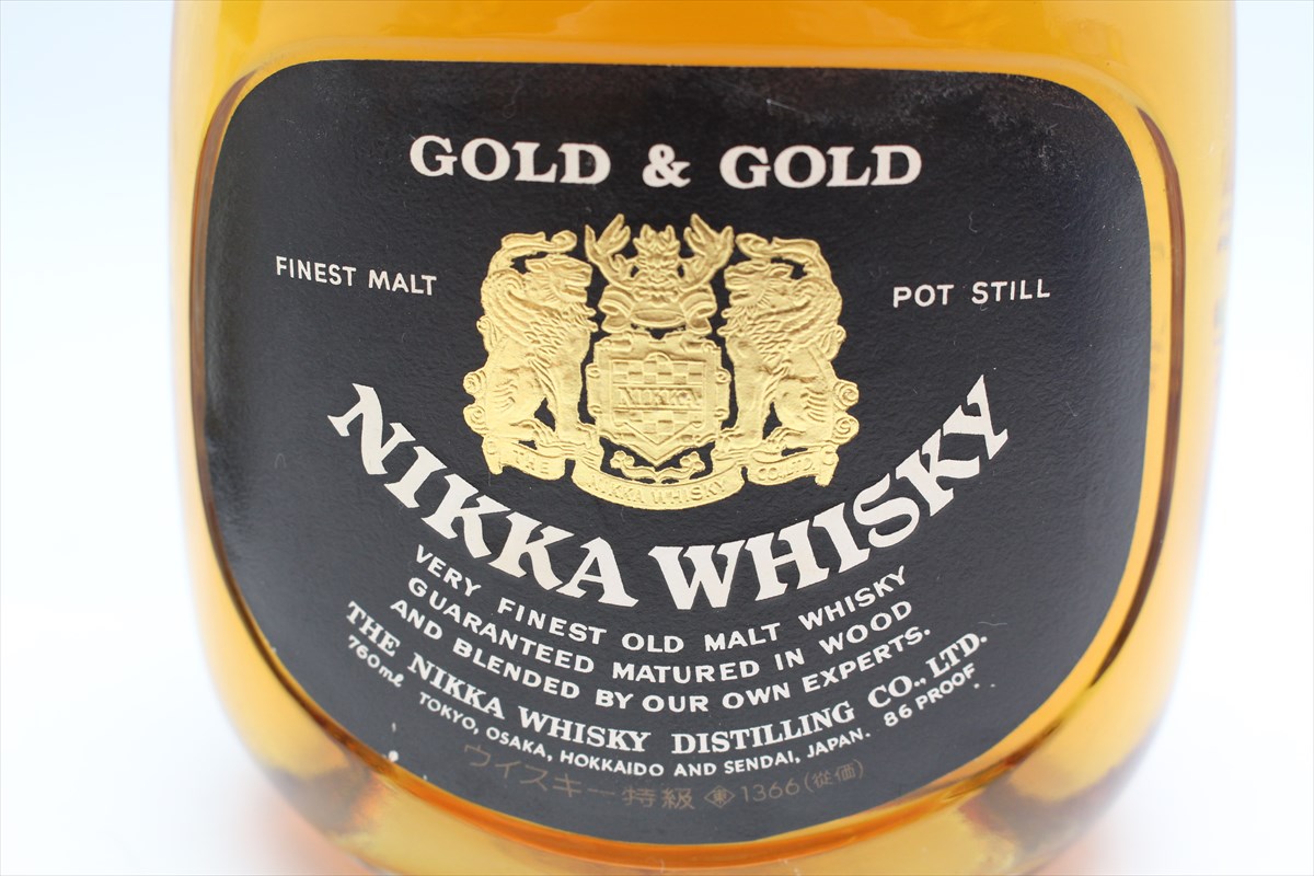 ニッカ GOLD 未開栓 NIKKA ウイスキー G&G GOLD&GOLD 古酒