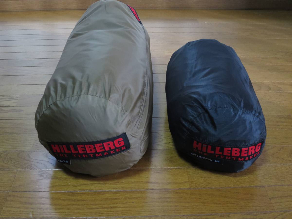 中古美品 ヒルバーグ Hilleberg ナロ3GT フットプリント・メッシュ 