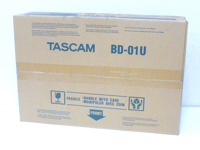 価値 新品 TASCAM 業務用ブルーレイ/DVDプレイヤー BD-01U 1Uラック
