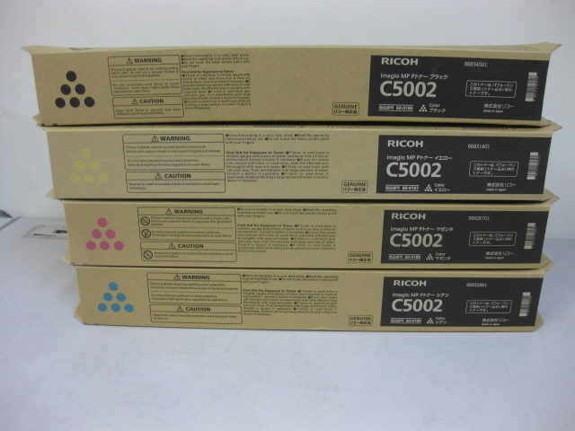 ◇未使用◇リコー純正トナー◇imagio MP Pトナー C5002 ◇60-0186/0187