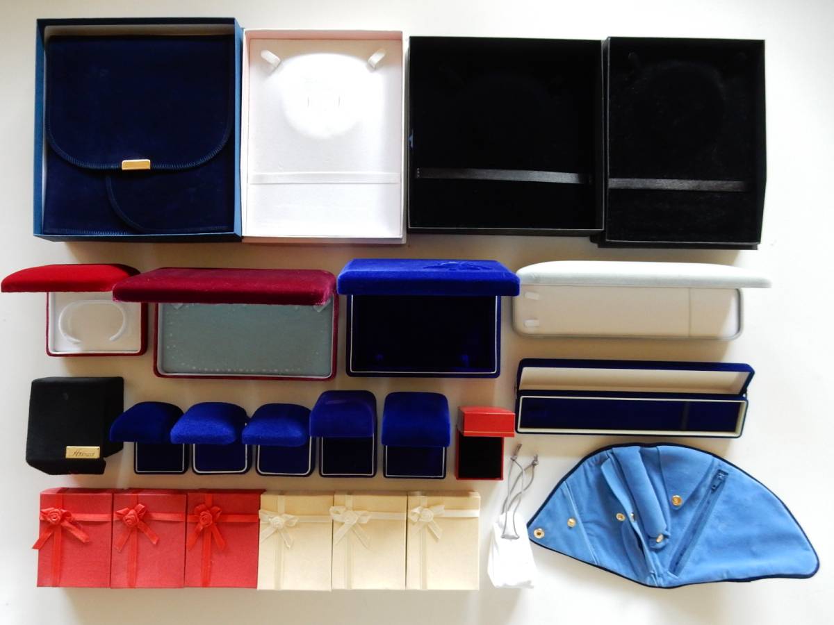 ■売切 ジュエリーケース 空箱 いろいろ まとめて アクセサリーケース ネックレス/真珠 /指輪/ブレスレット/ピアス/イヤリング など_1