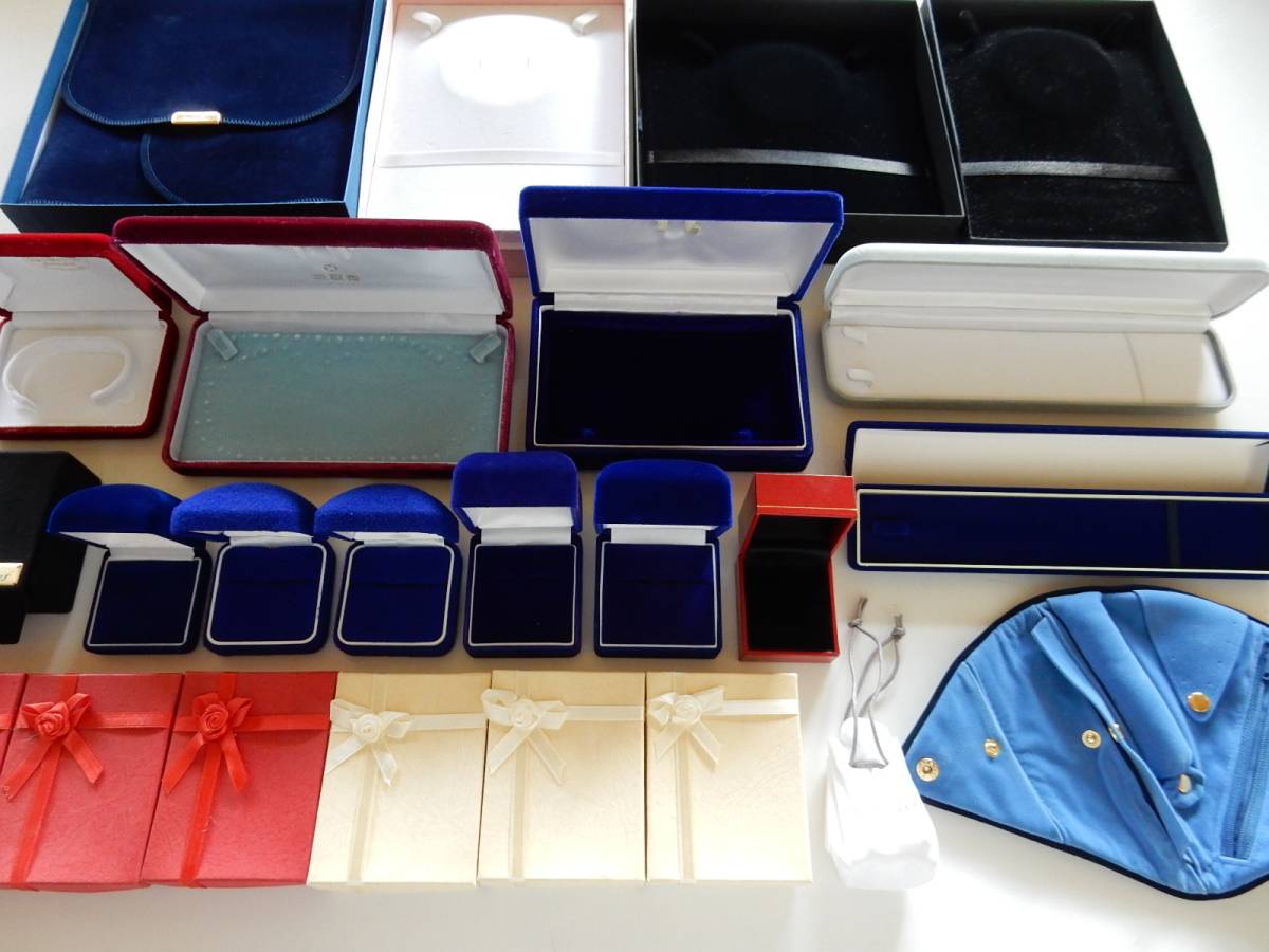 ■売切 ジュエリーケース 空箱 いろいろ まとめて アクセサリーケース ネックレス/真珠 /指輪/ブレスレット/ピアス/イヤリング など_2