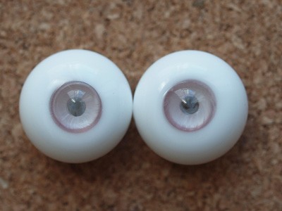 ◆◆グラスアイ　15mm　淡桜（虹彩小）