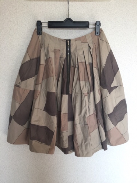 マルニ MARNI ボトムス スカート サイズ38 S ベージュ×グレー×黒 レディース 美品