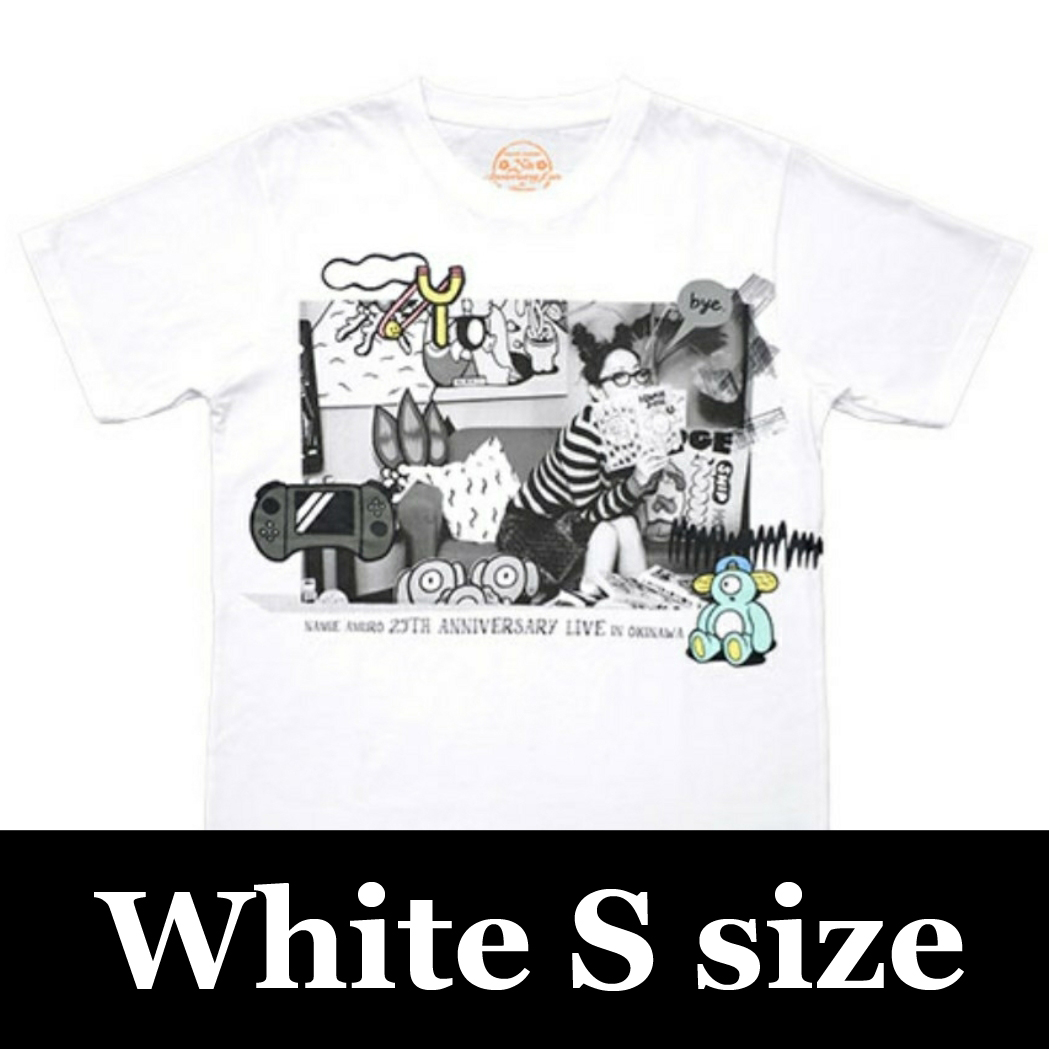 ホワイト Sサイズ】新品 即出荷 安室奈美恵 25周年 Tシャツ 沖縄 通販